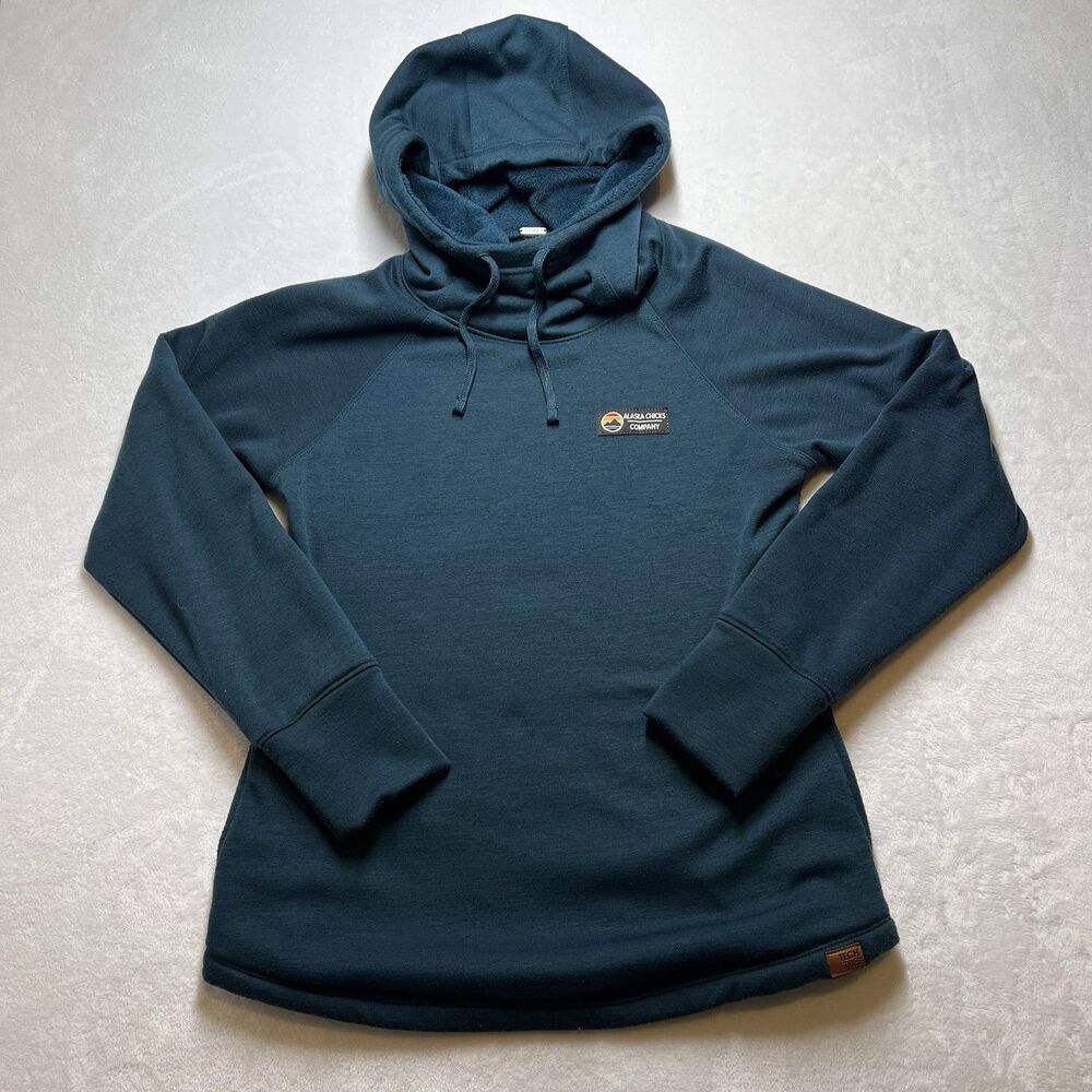 Techstyles Alaska Chicks Company Women’s Pullover Hoodie Sweatshirt Size Medium